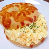 朝食に☆タルタル卵のベーグルサンド